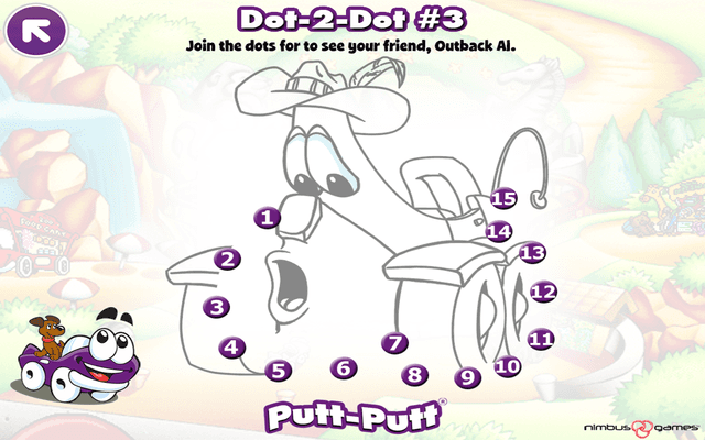 Putt-Putt's Fun House's background