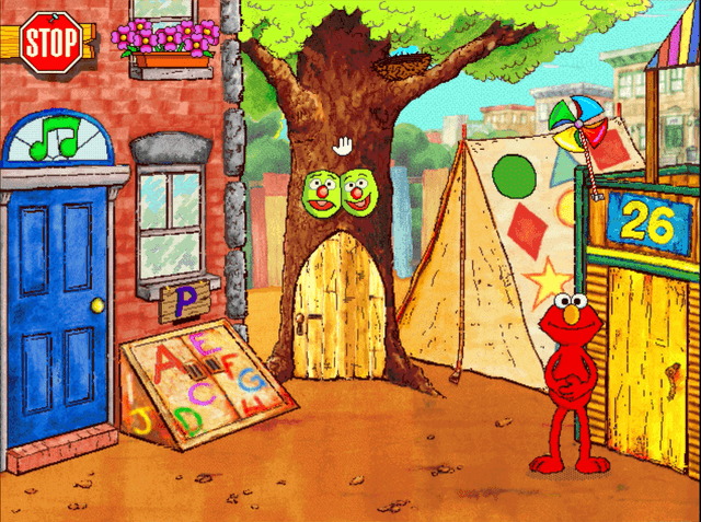 Elmo's Preschool's background