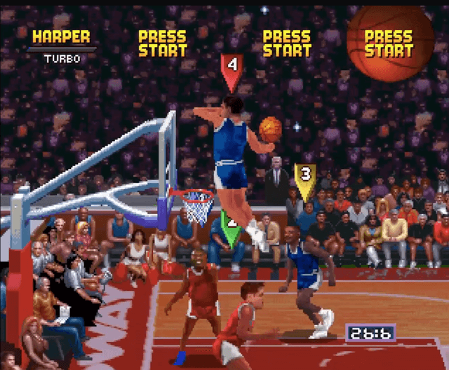 NBA Jam Tournament Edition's background