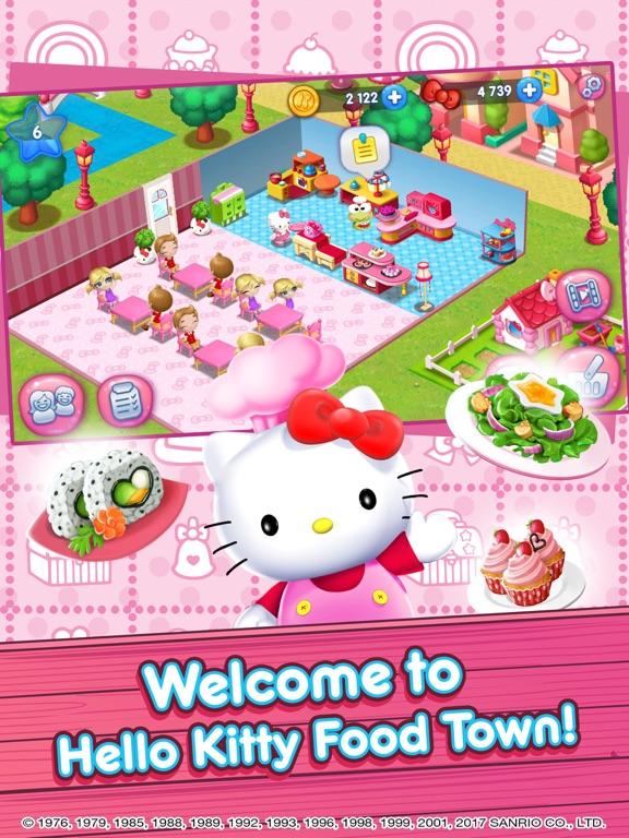 Hello Kitty Food Town's background