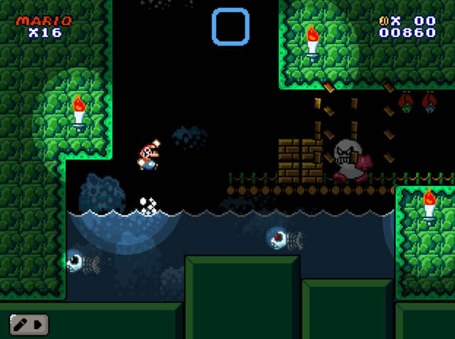 Super Mario Construct's background