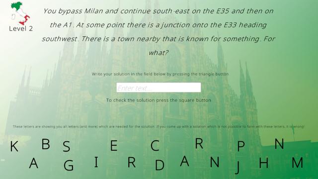 Scavenger Hunt: Italy's background