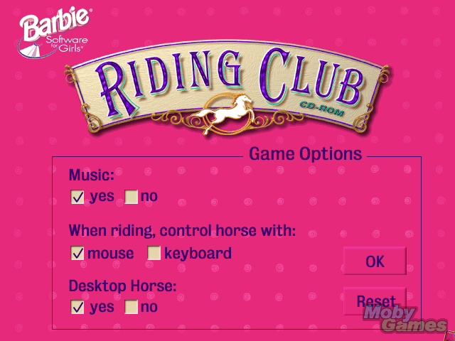 Barbie Adventure: Riding Club's background