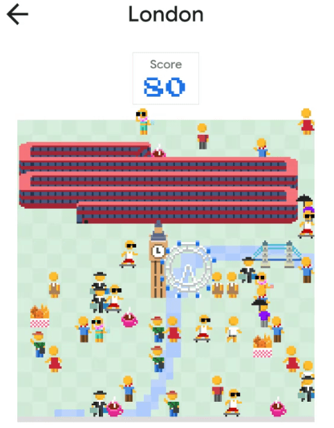 Google Maps Snake's background