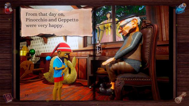 Pinocchio: Interactive Book's background