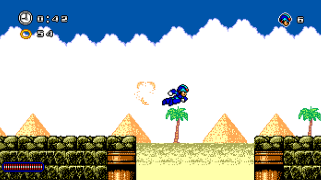 Megaman X in Sonic Blasting Adventure's background