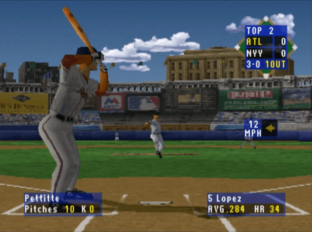 High Heat Baseball 2000's background