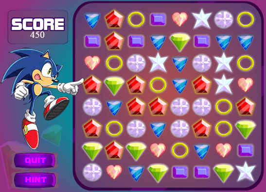 Sonic X: Emerald Grab's background