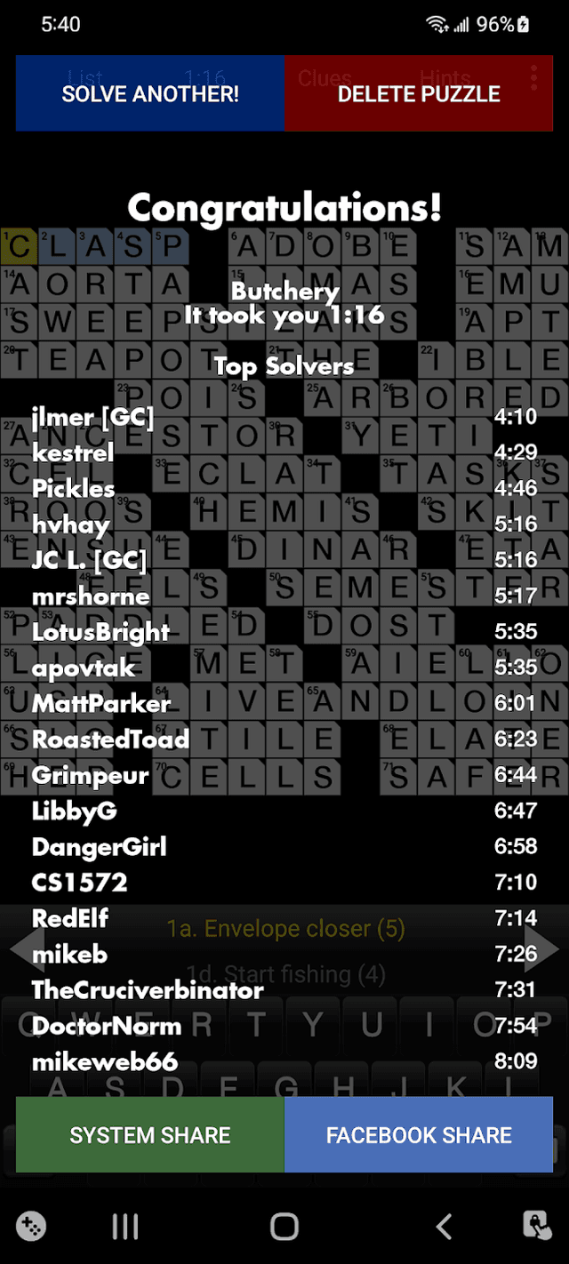 Crosswords's background