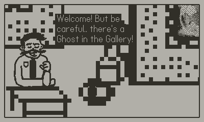 Art-O-Ween: A Ghost in the Gallery's background