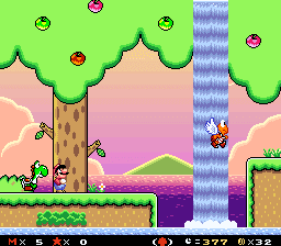 Super Mario World: A Super Mario Adventure 2's background