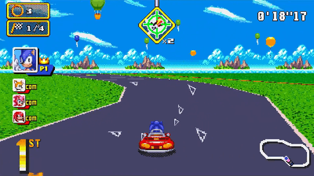 Sonic Drift 16-Bit's background