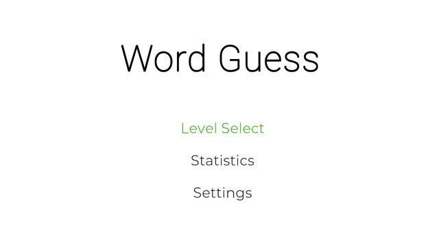 Word Guess's background