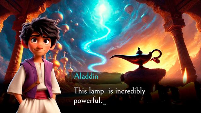 The Genie of the Wonderful Lamp's background