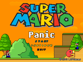 Super Mario Panic's background