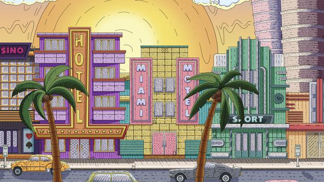 100 Miami Cats's background