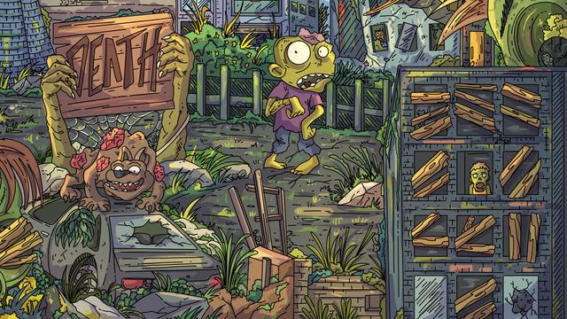 100 Zombie Cats's background