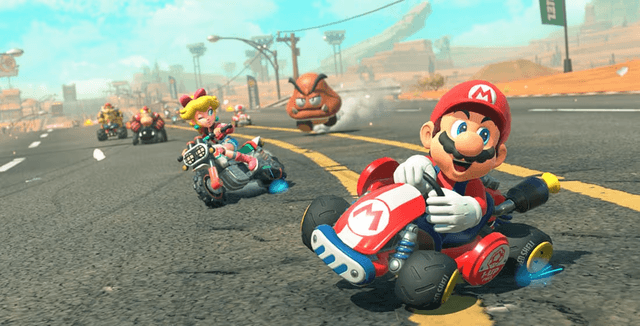 Mario Kart World's background
