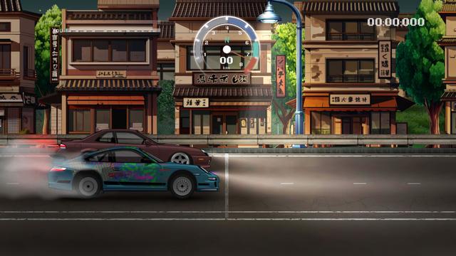 JDM Pixel Street Car Racing's background
