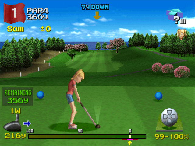 Hot Shots Golf 2's background