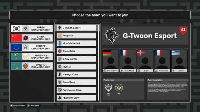 Legends Esport Manager's background