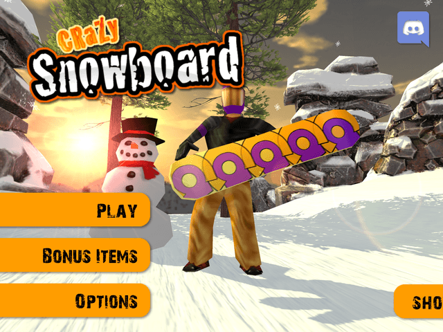 Crazy Snowboard's background