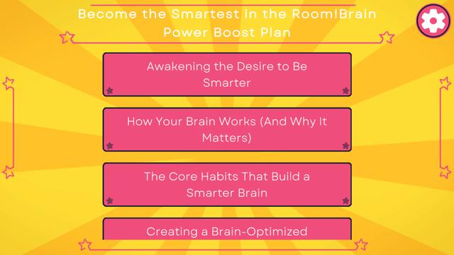 Become the Smartest in the Room! Brain Power Boost Plan's background