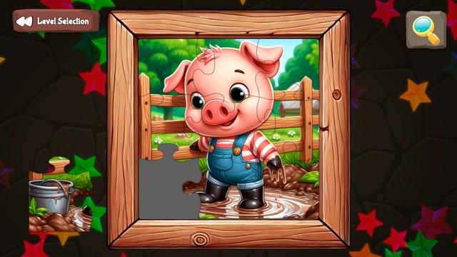 Animal Party Puzzles: Meet All the Friends's background