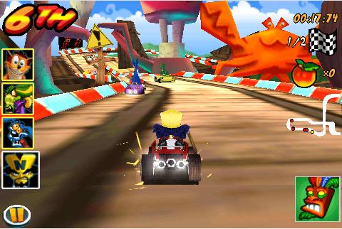 Crash Bandicoot Nitro Kart 3D's background