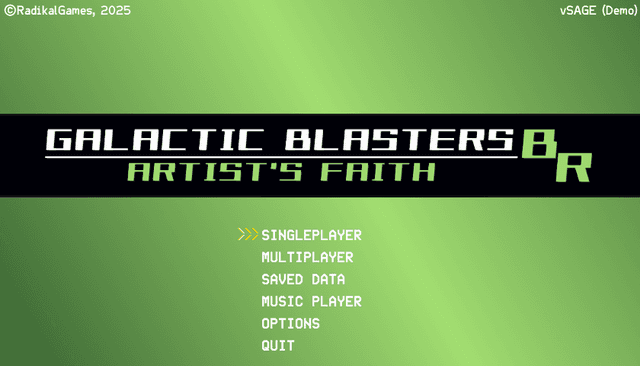 Galactic Blasters BR: Artist's Faith's background
