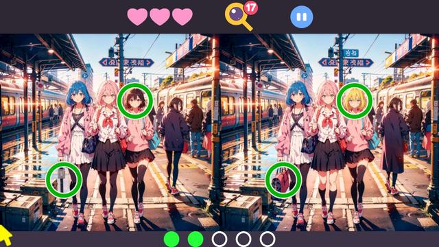 Lovely Spot the Difference's background