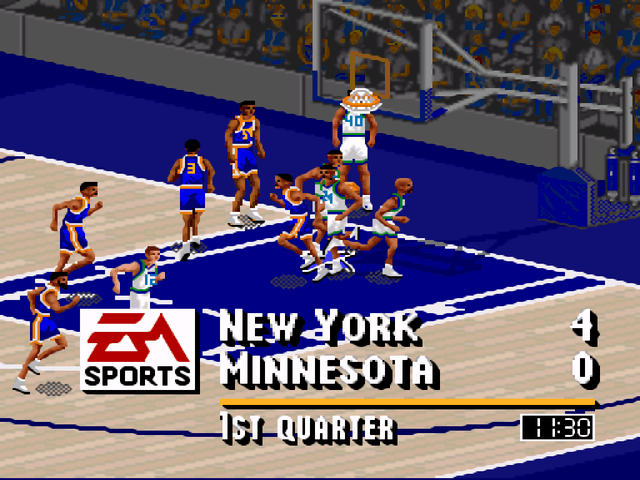 NBA Live 95's background