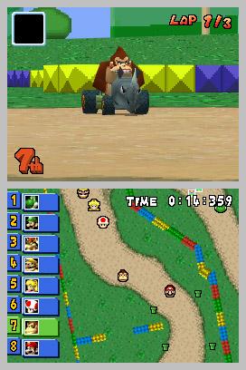 Mario Kart DS's background