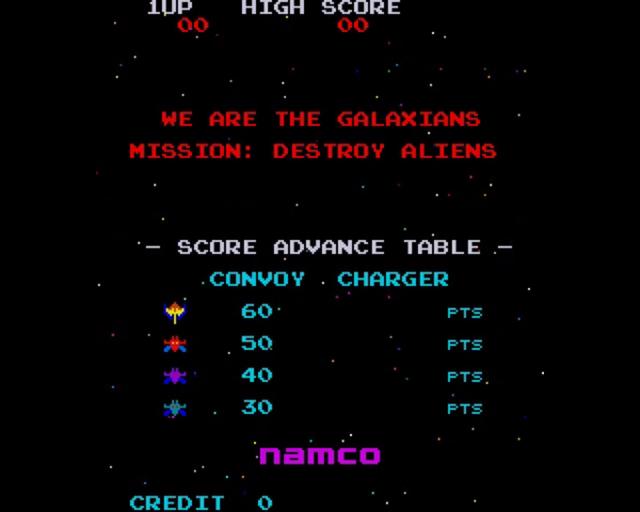 Galaxian's background