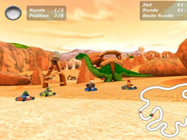 Crazy Chicken Kart 3's background