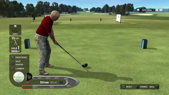 John Daly's ProStroke Golf's background