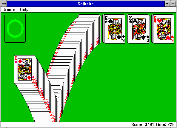 Microsoft Solitaire's background