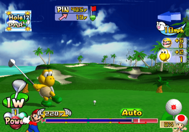 Mario Golf: Toadstool Tour's background