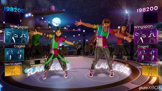 Dance Central 2's background