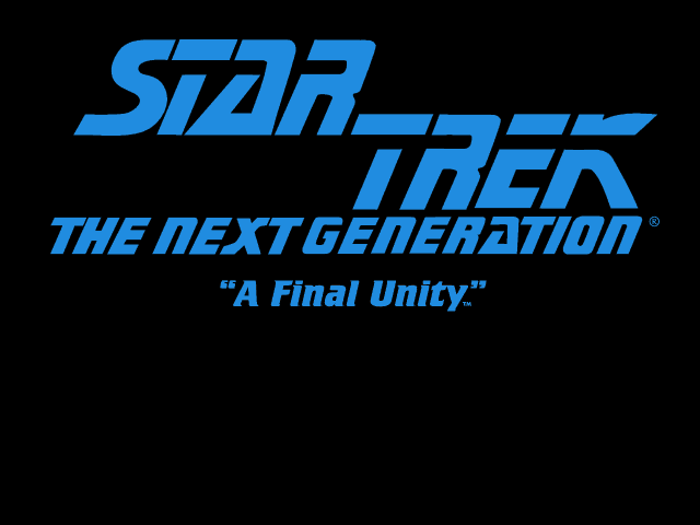 Star Trek: The Next Generation - A Final Unity's background