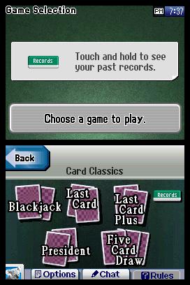 Clubhouse Games Express: Card Classics's background