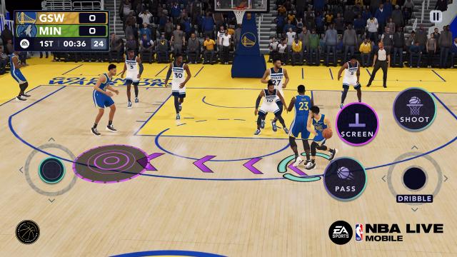 NBA Live Mobile's background