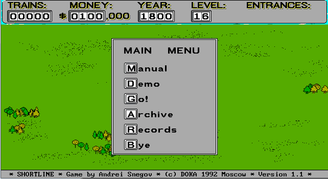 Shortline Railroad's background